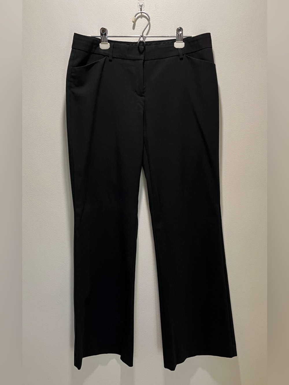 Express Studio Black Straight-Leg Dress Pants